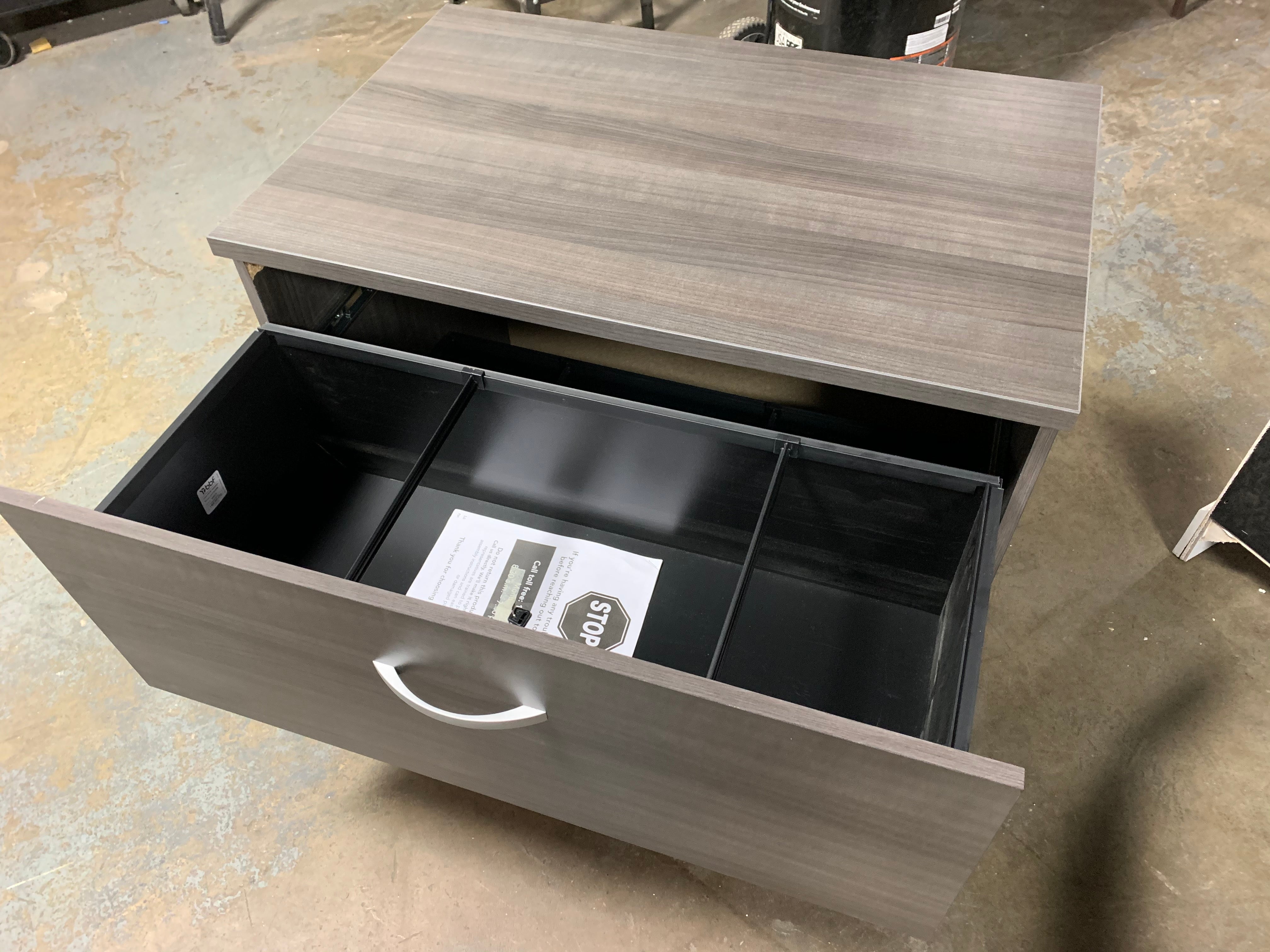 36" Lateral Filing Cabinet, Grey