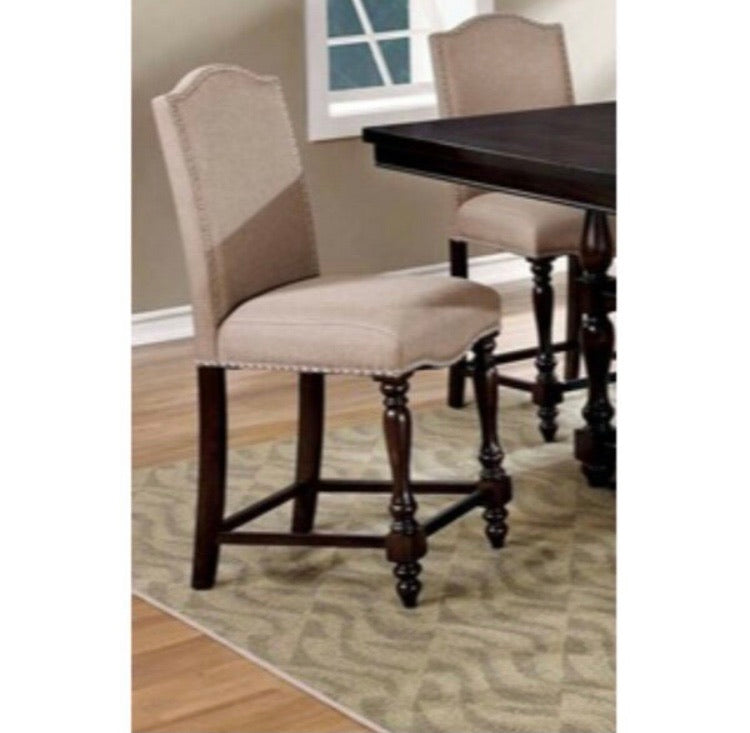 (Set of 2) Kaan Padded Upholstered Dining Chairs in Beige CG1749