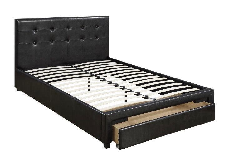 (Queen) Valhalla Tufted Upholstered Storage Platform Bed CG1717 (3 boxes)