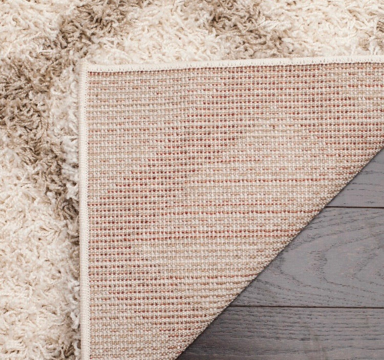 8'x10' Ines Shag Ivory/Beige Area Rug CG322