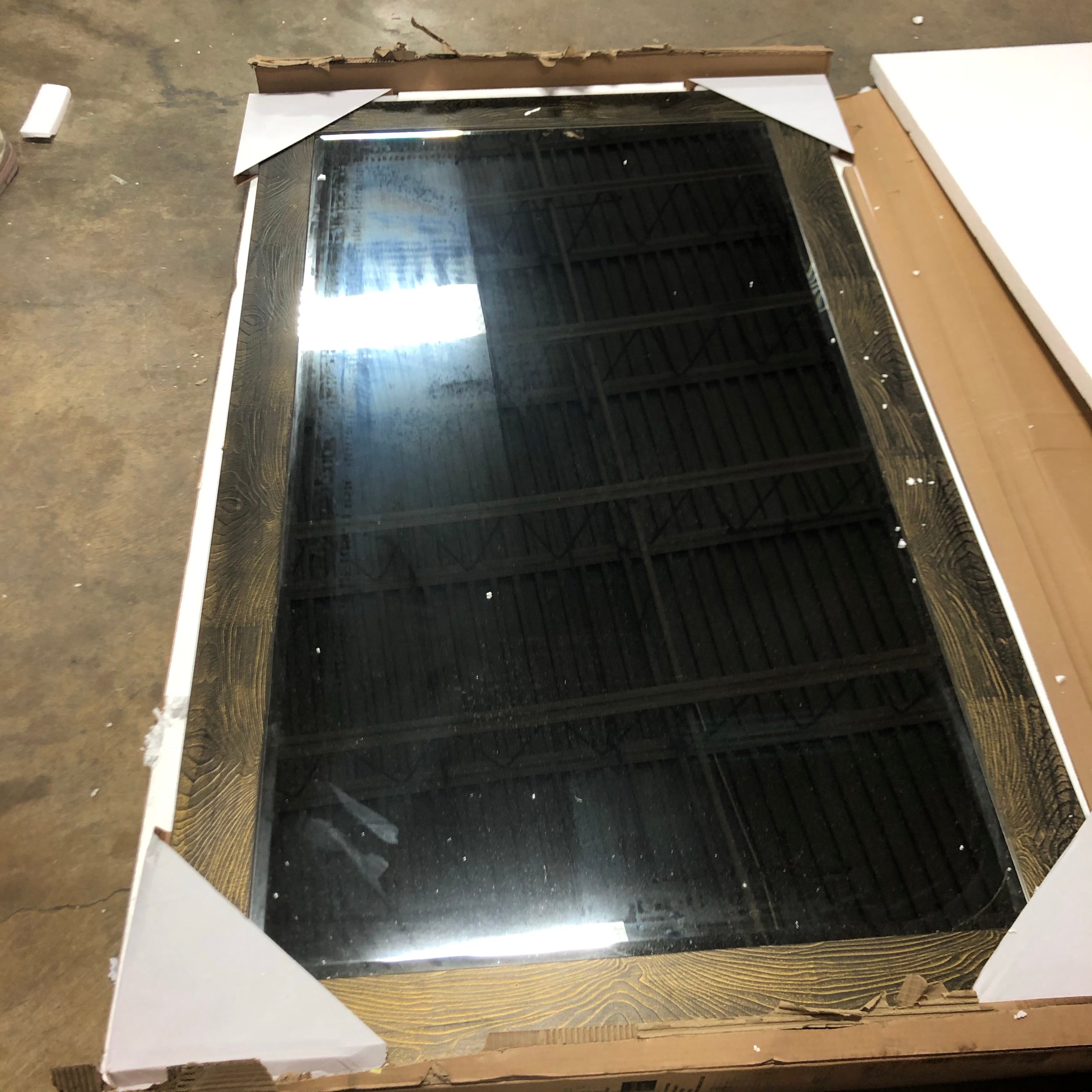 36” x 66” Black Wood Mirror CG100