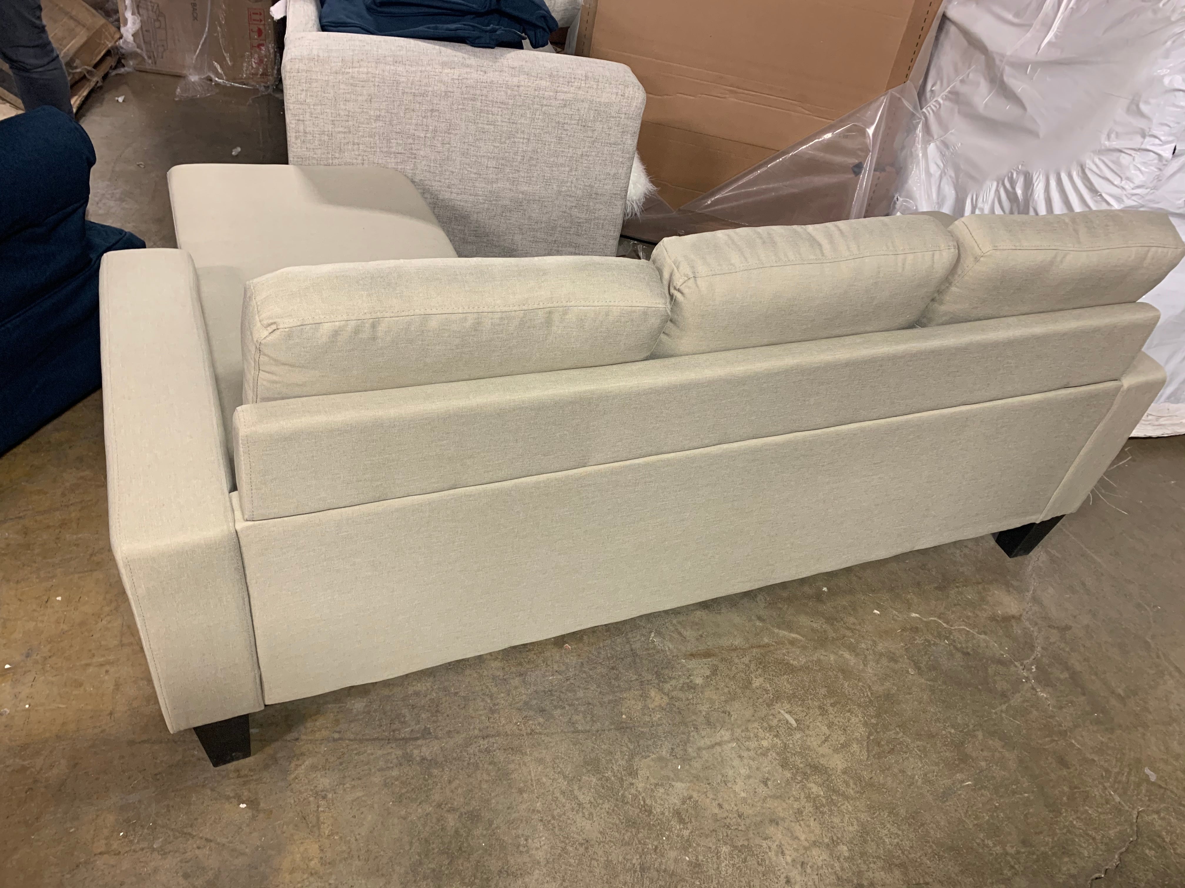 77" Reversible Modular Sectional with Ottoman