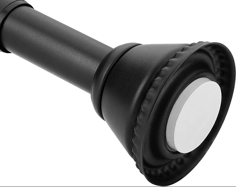 Black Shower Curtain Tension Rod Adjustable Shower Rod Black K8777