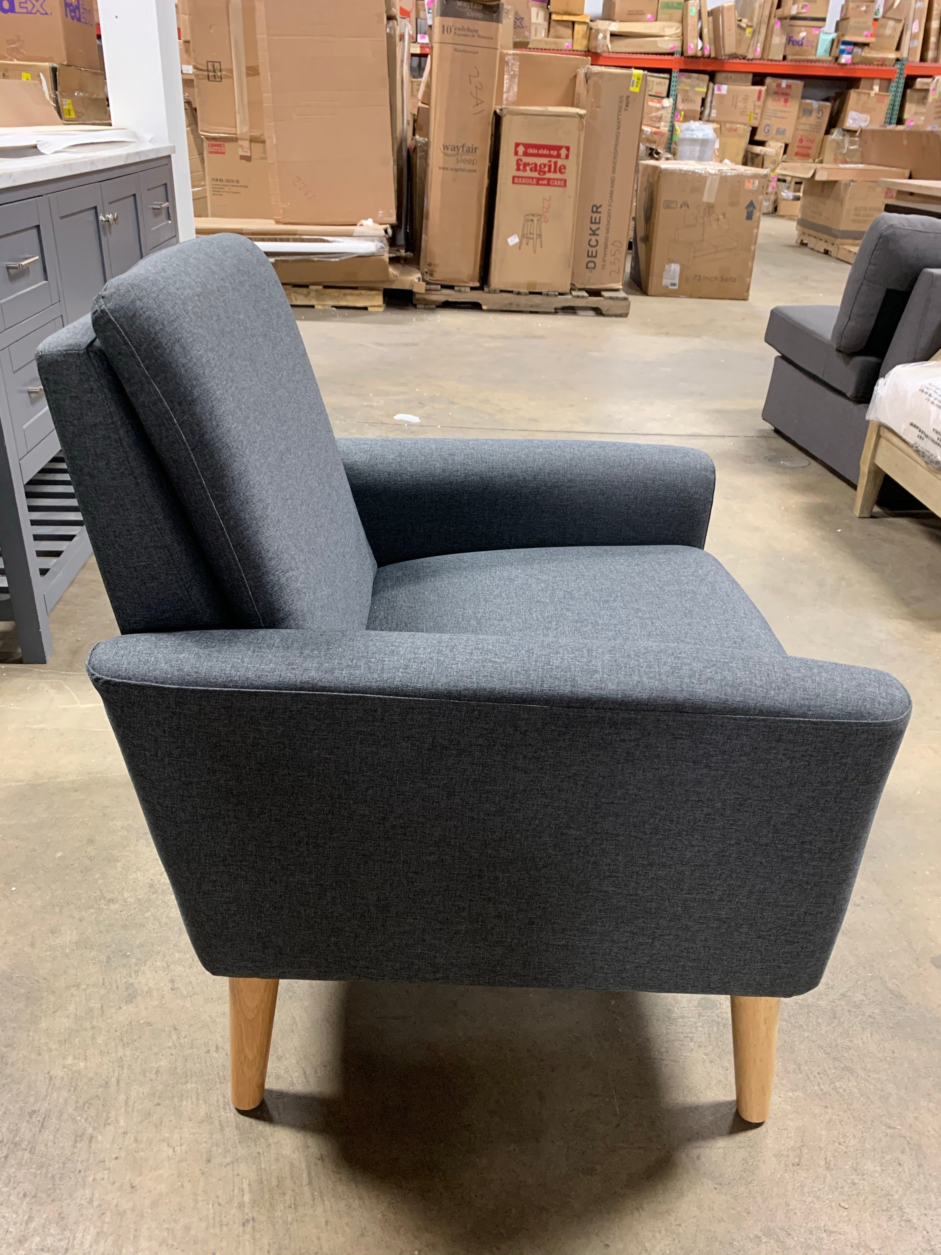 Belteau Armchair, Blue Gray