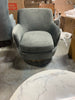 Pyrite Velvet Swivel Chair