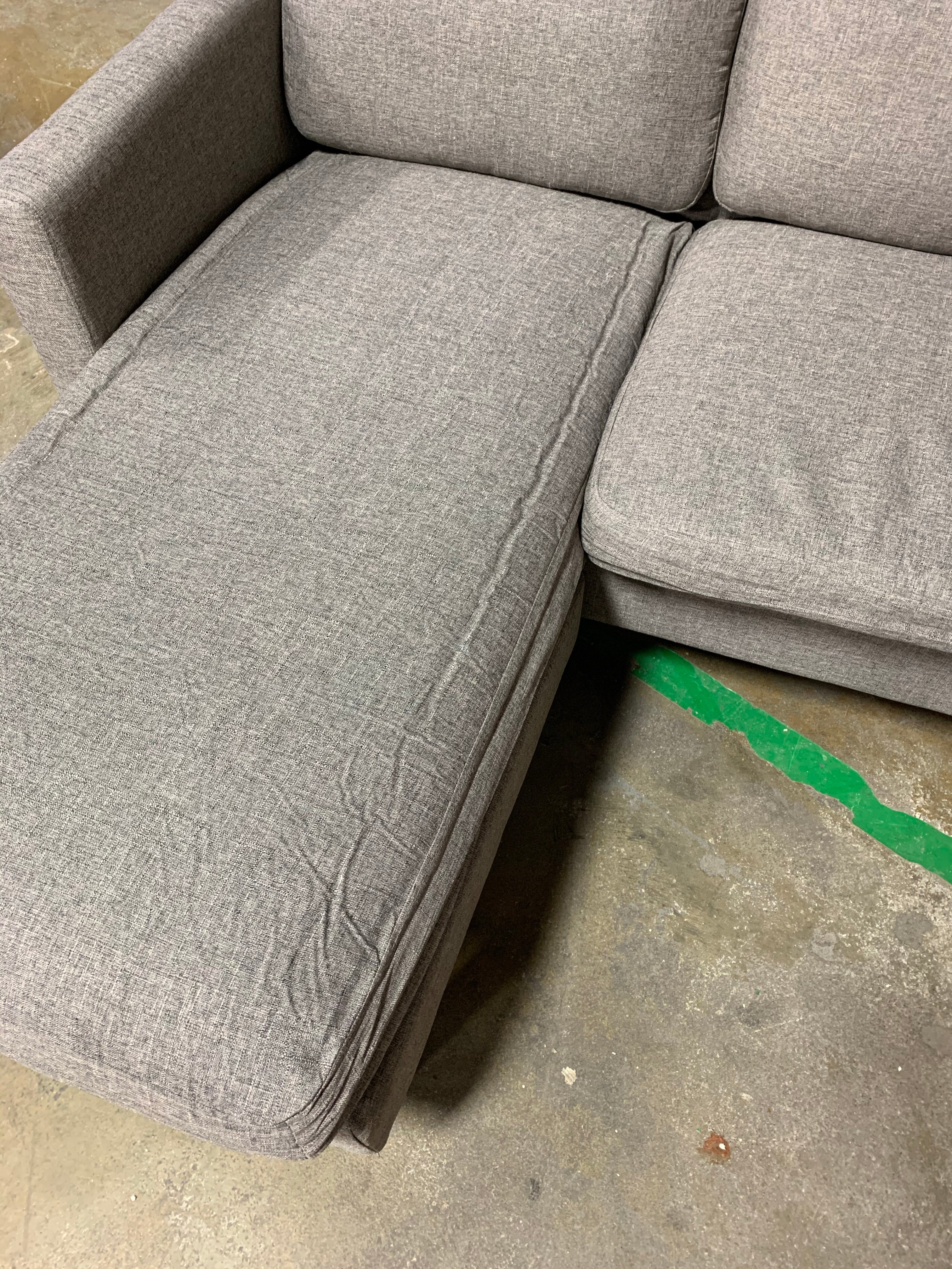 81" Gray Reversible Sectional