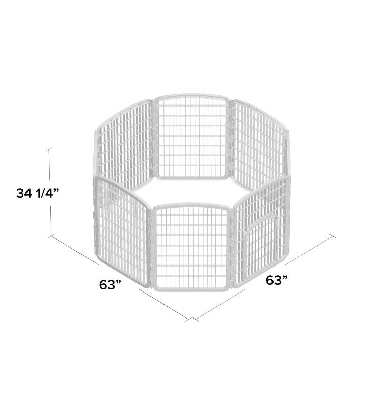 34" GRAY Pet Pen CG414