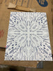 'Indigo Maze' - Graphic Art Print on Canvas LX5072