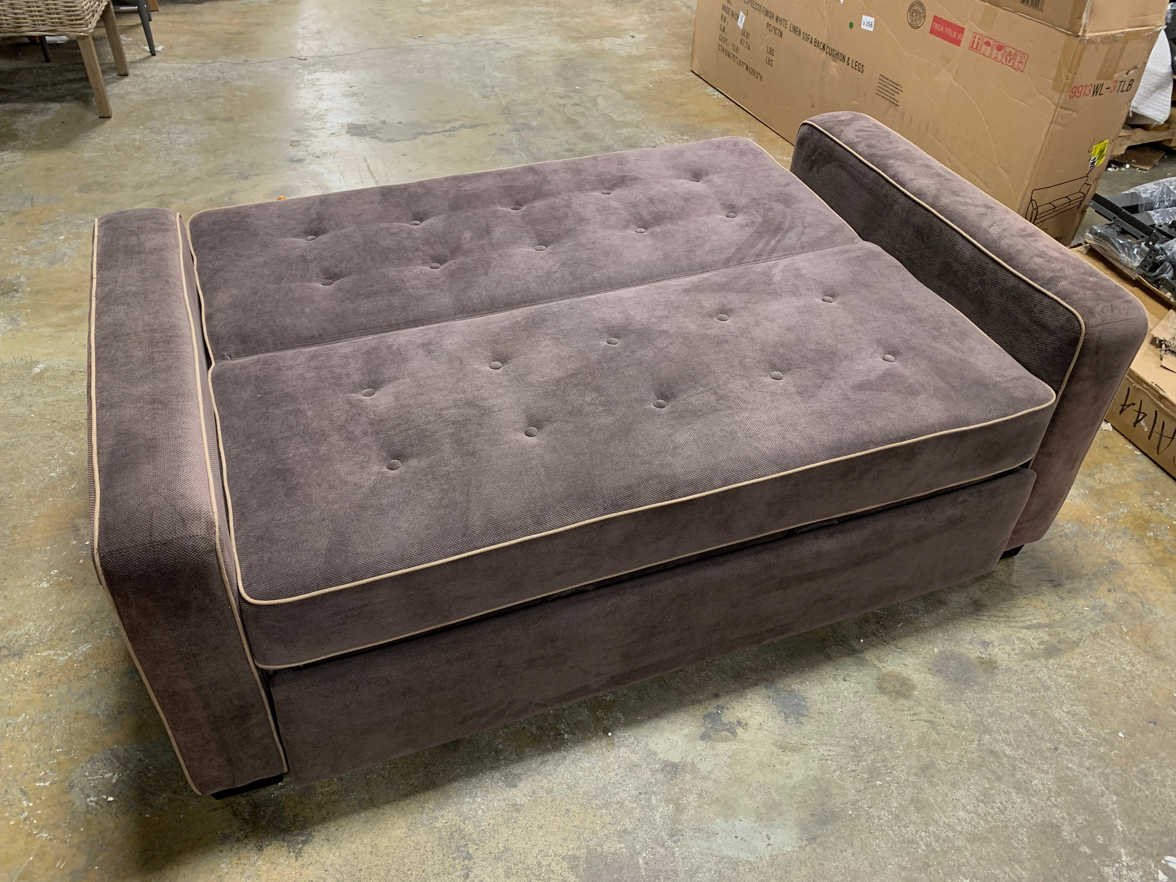 Augustine Loveseat Full Size Sleeper, Java