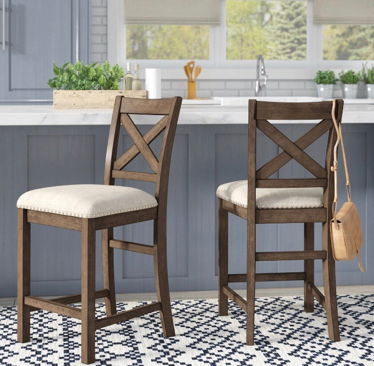 (Set of 2) Hillary 24.5" Counter Stools CG1629
