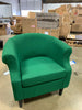Nikole Club Chair, Emerald Green