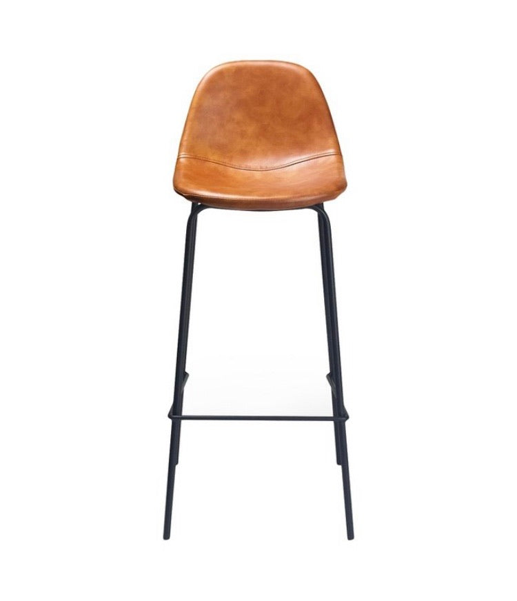 (Set of 2 )Maxine Modern Upholstered Faux Leather Counter Height Barstools CG1783