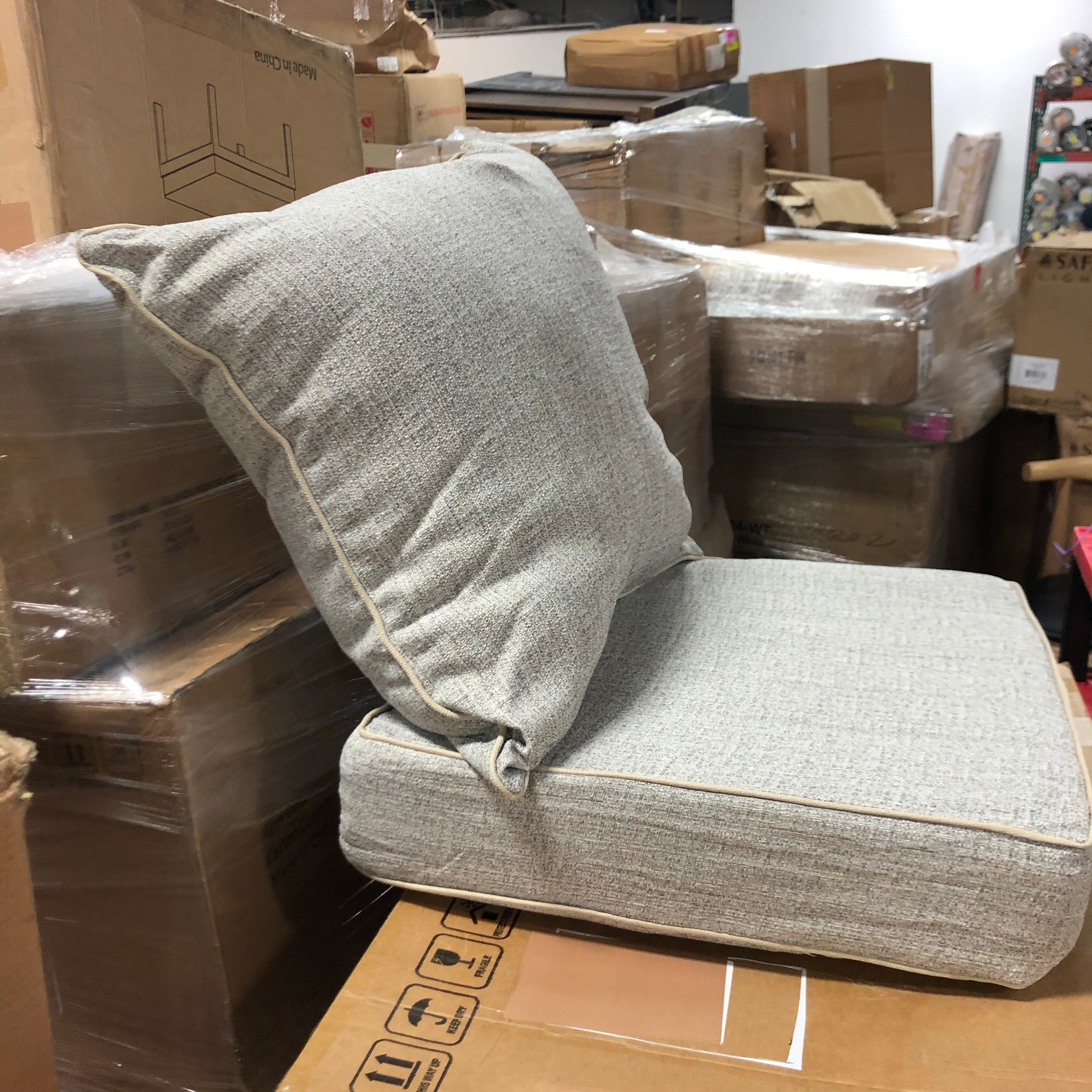 (Set of 2) Linen Seat Cushions CG405