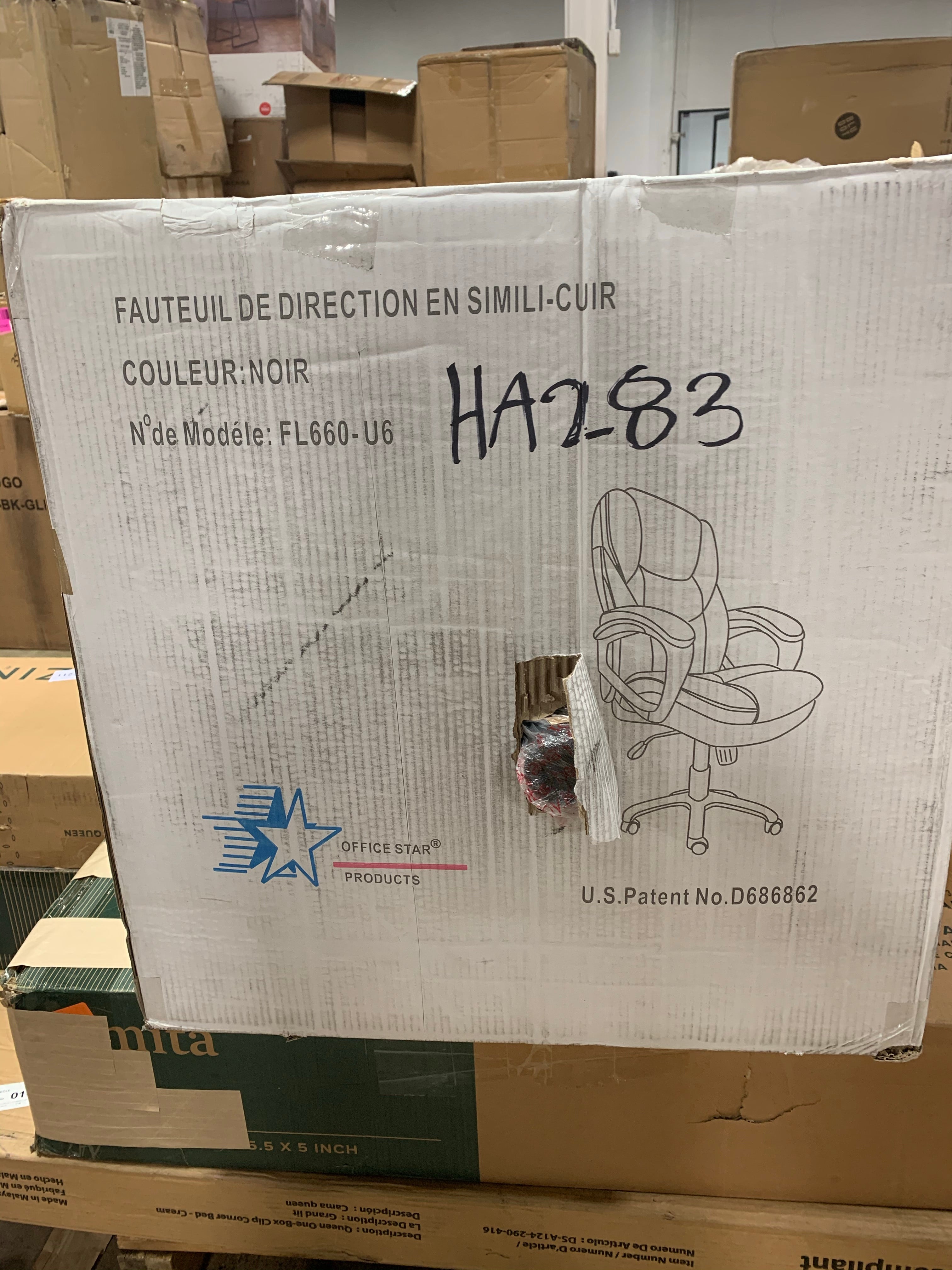 Musgrove Executive Chair Black HA283 Salvage Co Indy