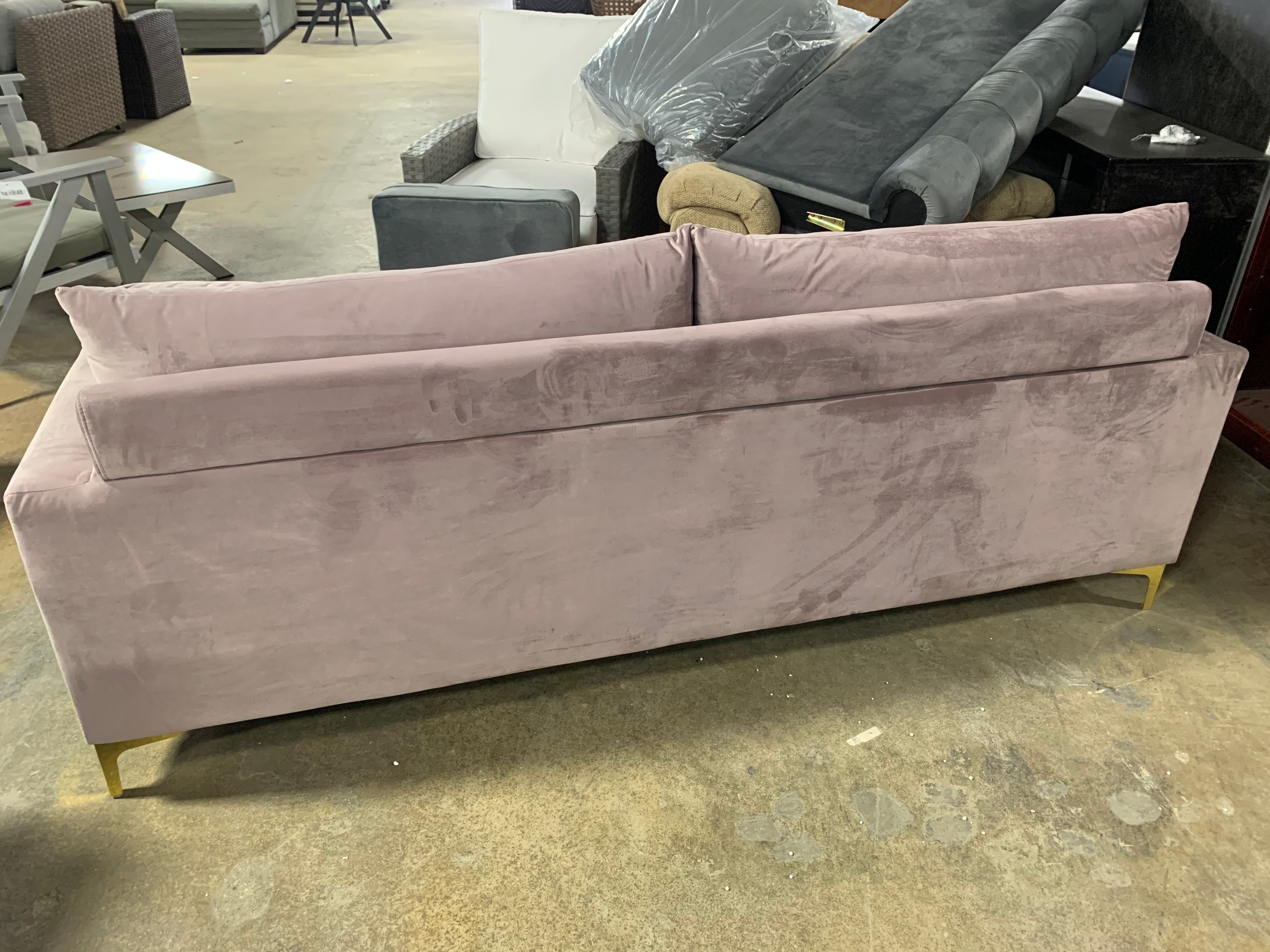 Boutwell Velvet 81.5" Square Arm Sofa