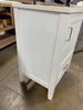 24” White Vanity with Cultered Marbletop
