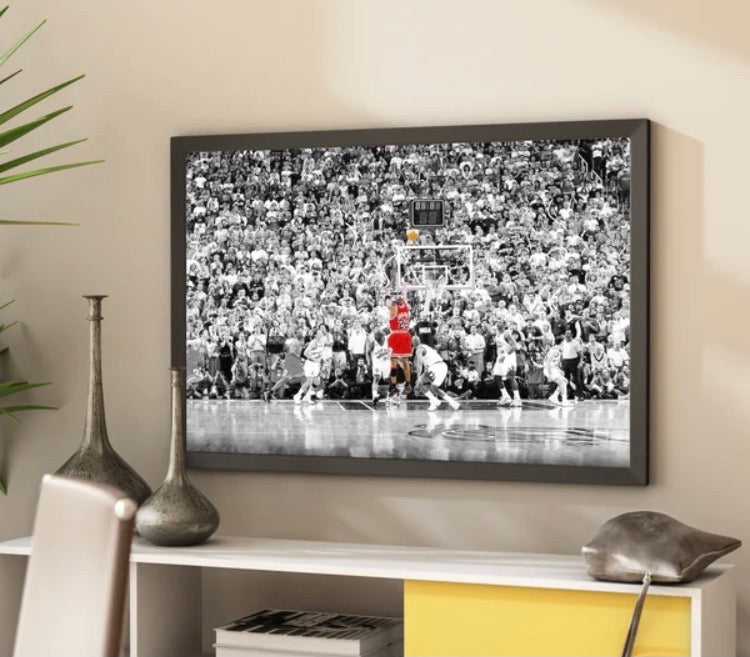 'Michael Jordan - the Last Shot'  Framed Photographic Print CG1805