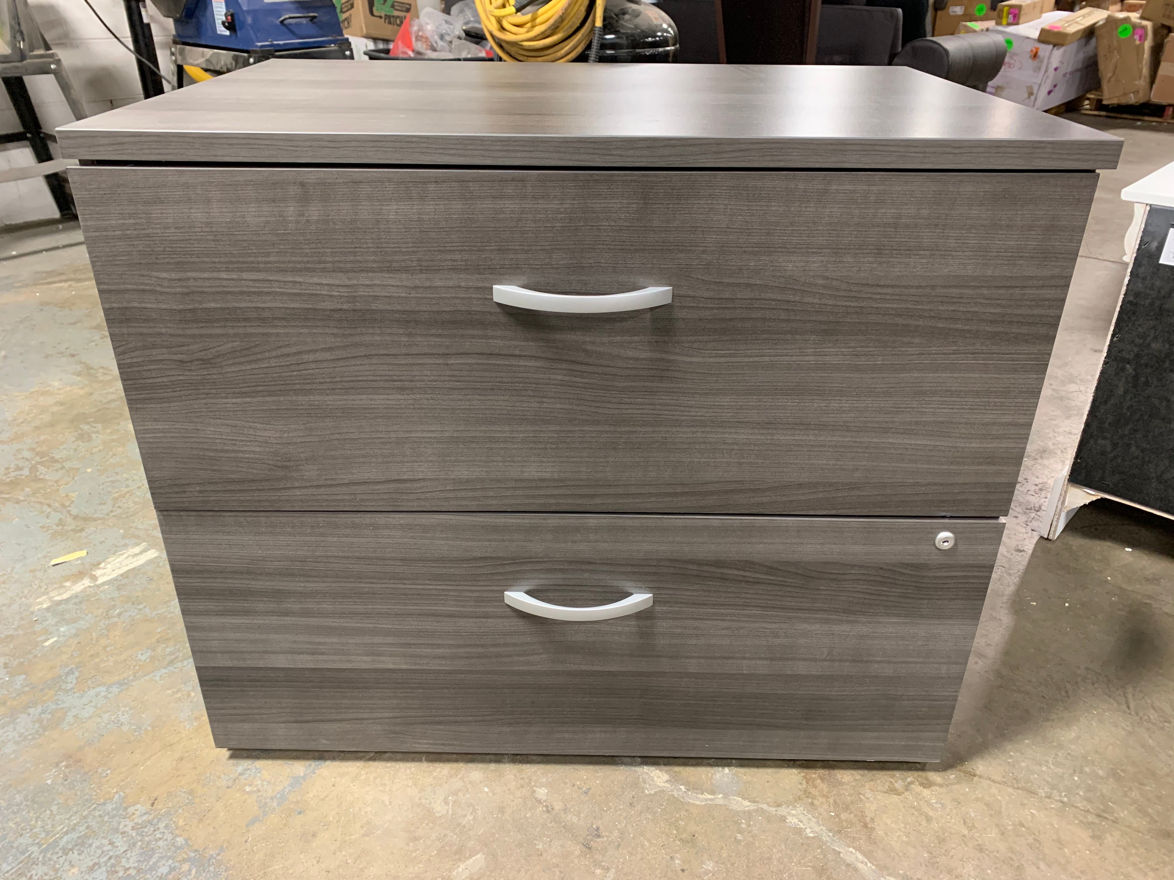 36" Lateral Filing Cabinet, Grey