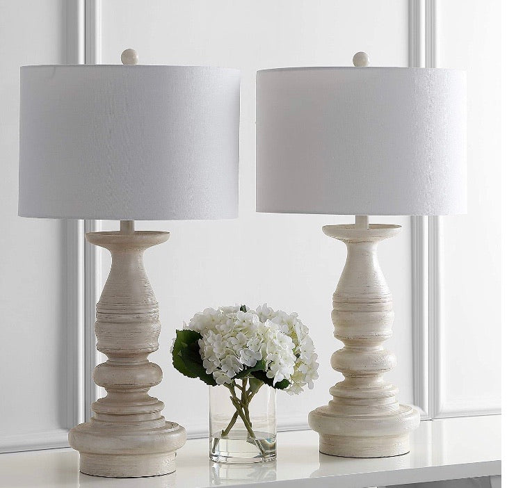 (Set of 2) Jareth Lamps with Off-white Shades CG1420