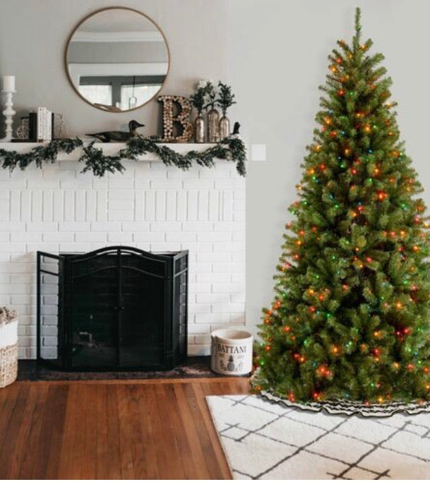 6.5' Artificial Christmas Tree with 450 Constant Multicolor Incandescent Lights CG1903