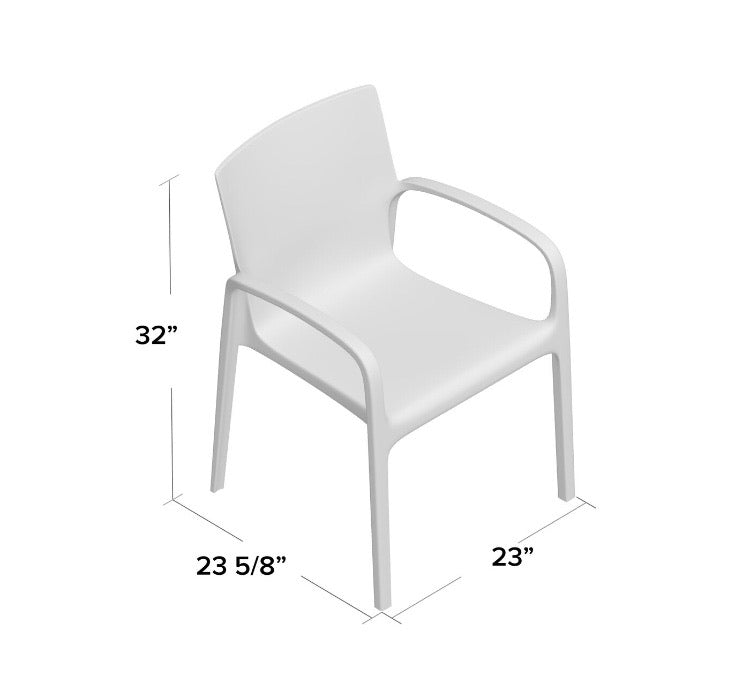 (Set of 2) Loggins Patio Dining Chair CG651