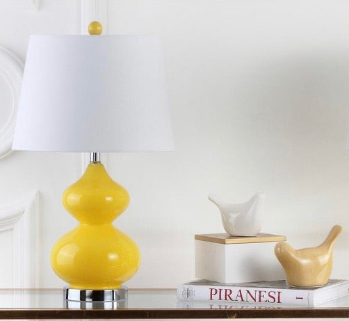 24" Eva Yellow Double Gourd Lamp CG835