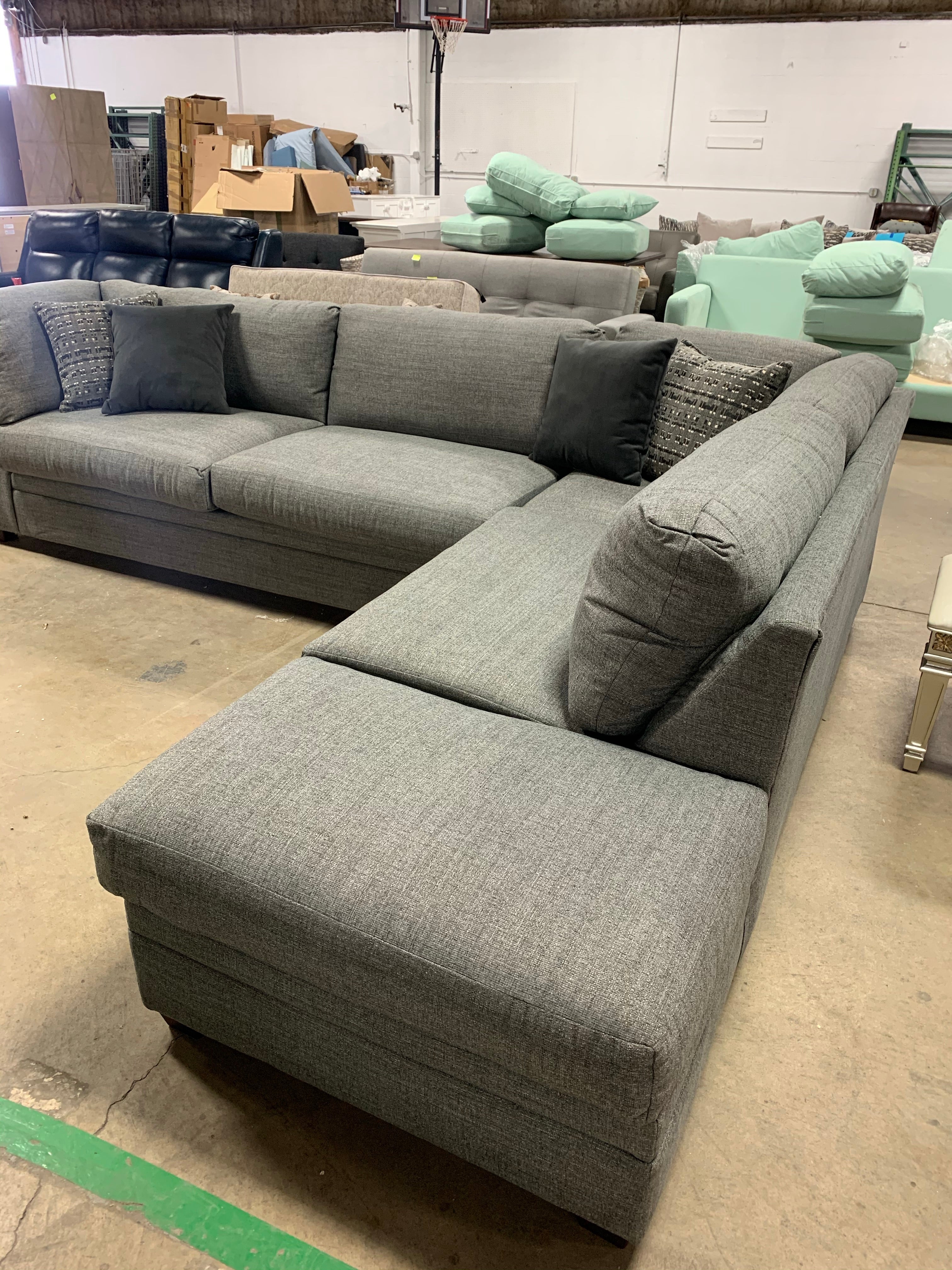 Perrault 130" Right Hand Facing Sectional