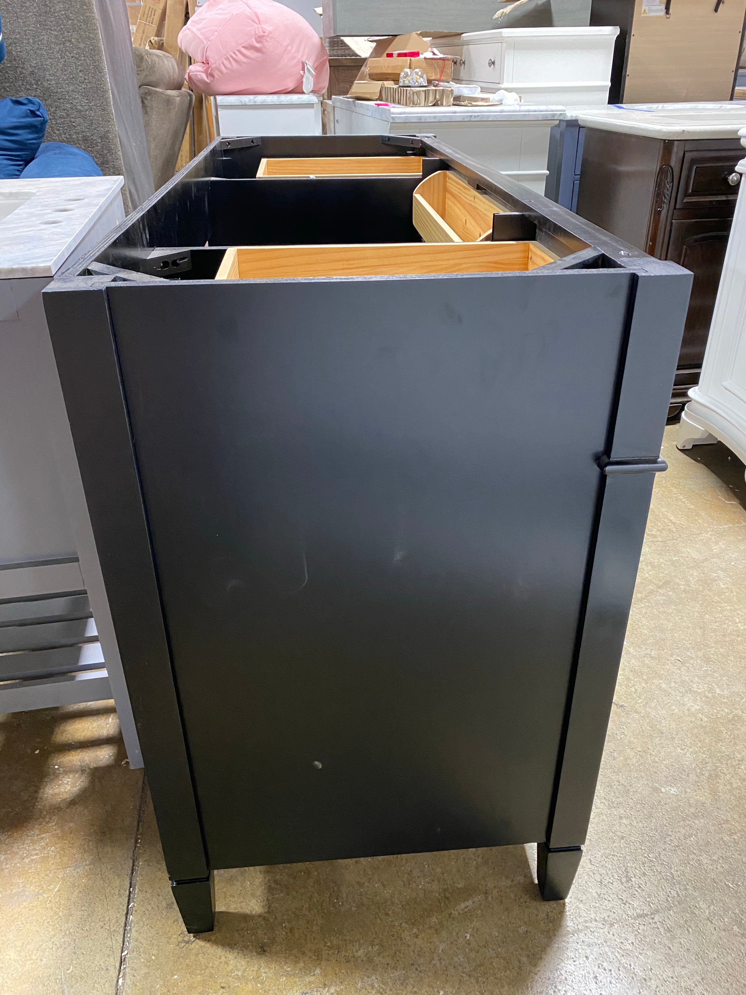 60' Black Single Vanity-No Counter Top