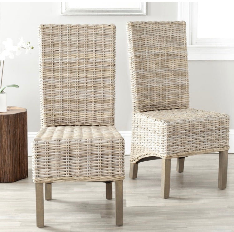 (Set of 2) Pembrooke Woven Wicker Dining Chairs CG851