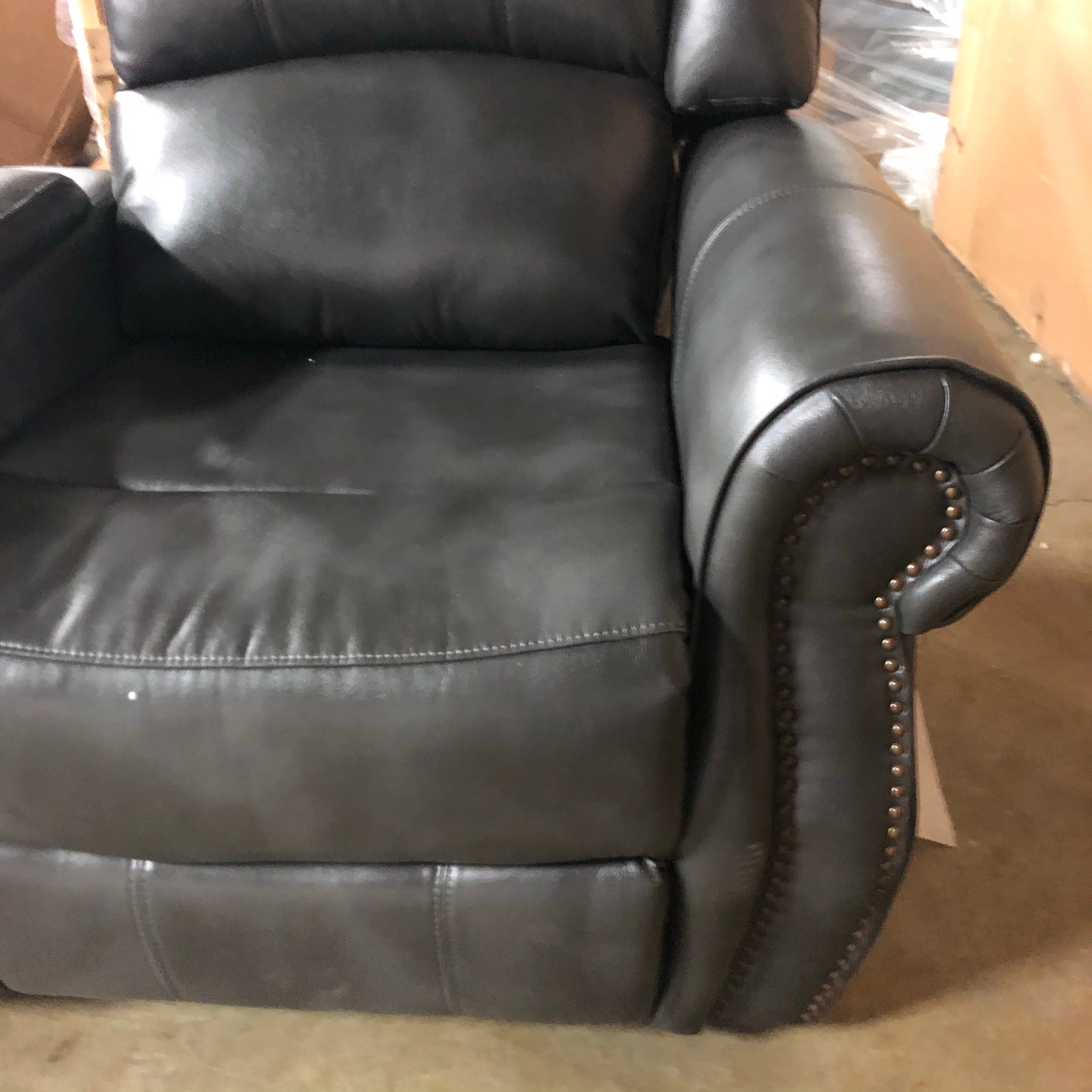 Baynes 78" Wide Faux Leather Round Arm Reclining Loveseat