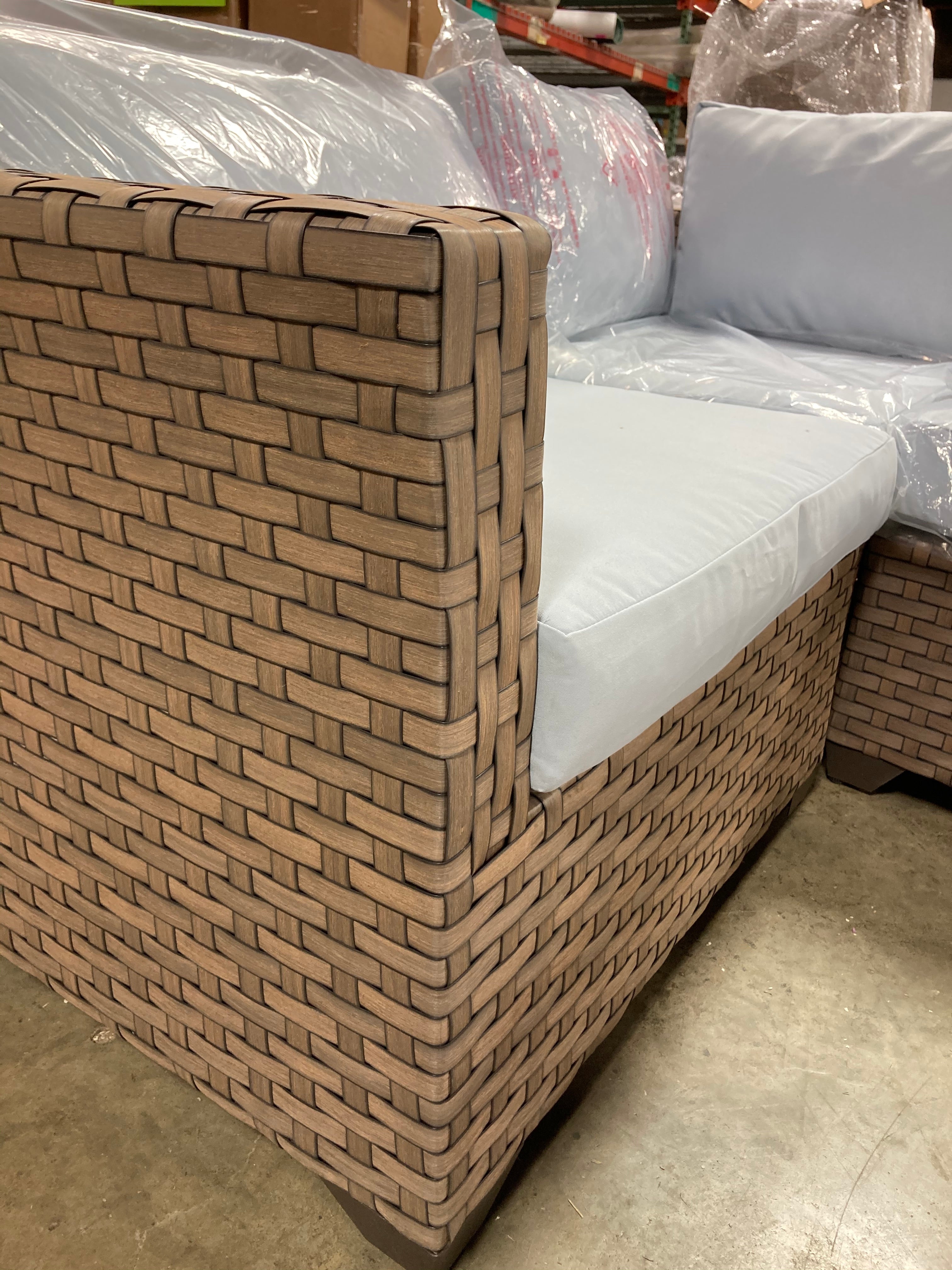 4 Piece Patio Seating Group, Spa - OP001 (4 PIECES + 7 CUSHIONS)