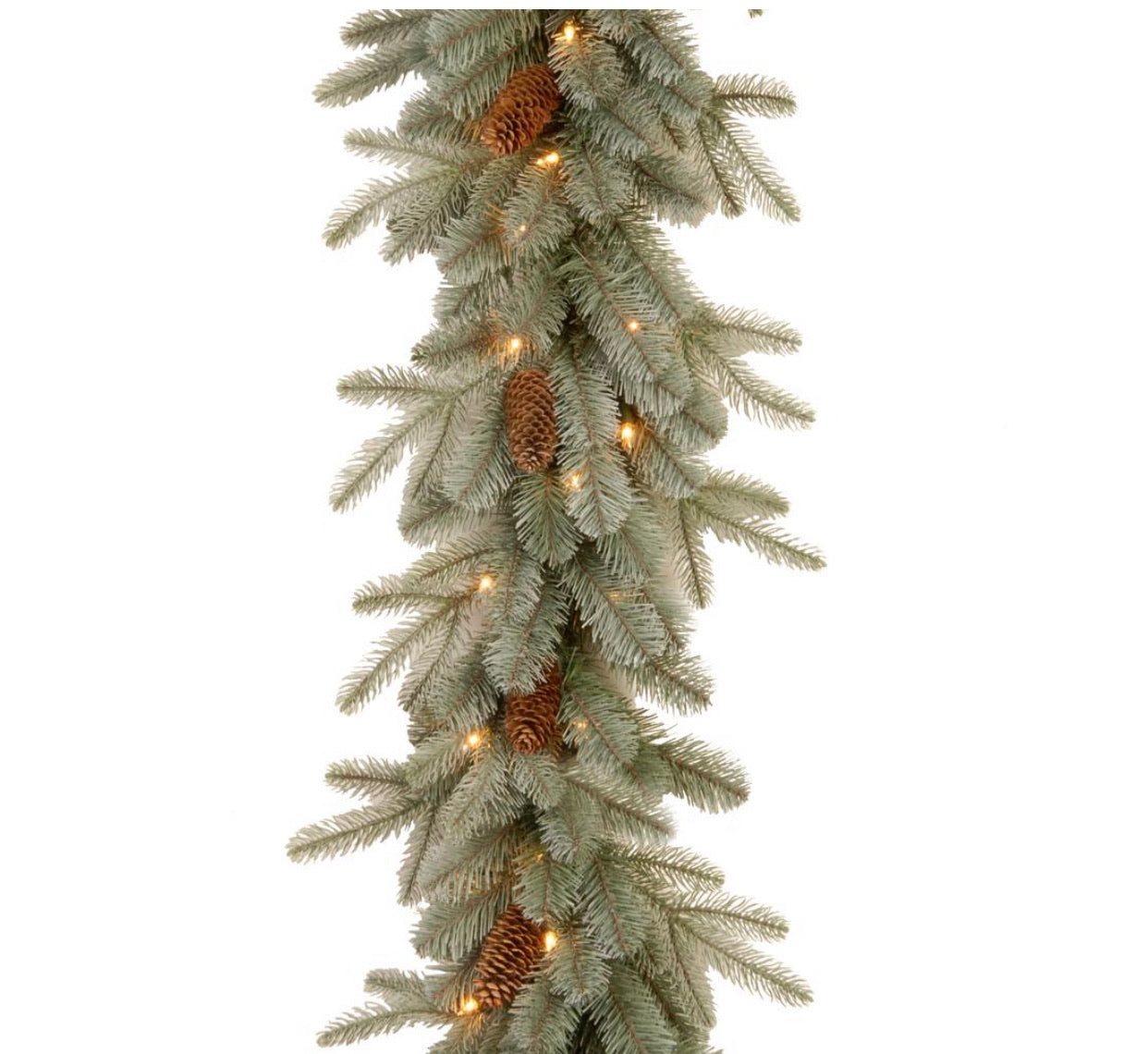 9 ft. Frosted Arctic Spruce Garland with Clear Lights LX5516