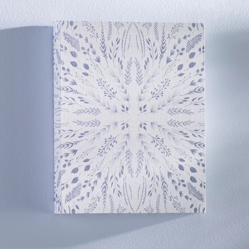 'Indigo Maze' - Graphic Art Print on Canvas LX5072