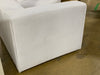Mingle White 2 Piece Upholstered Fabric Sectional Sofa Set
