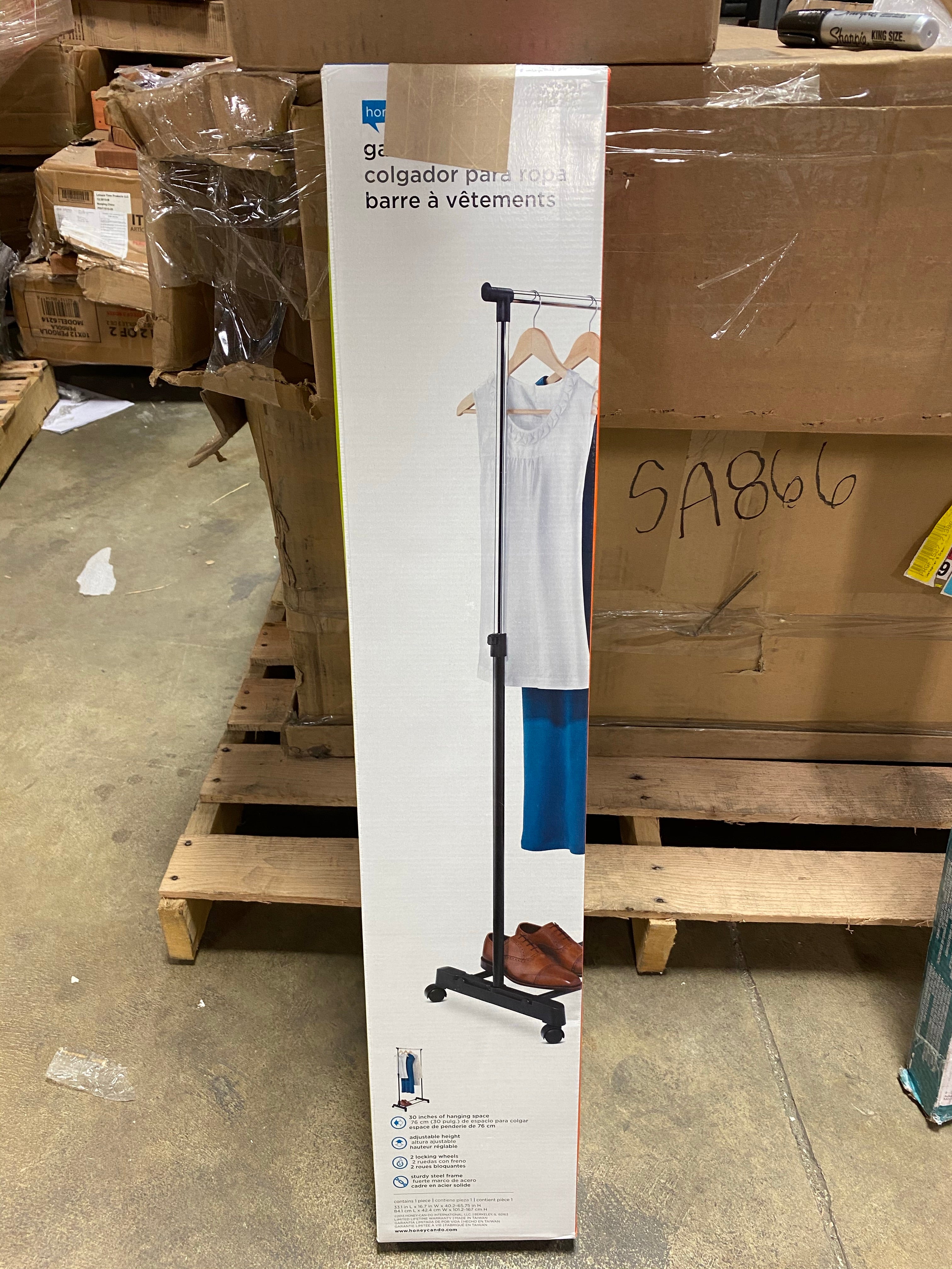 33" W Portable Garment Rack  #SA879