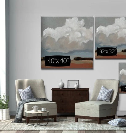 40"x40" 'Cloud Formation I' Painting CG1792