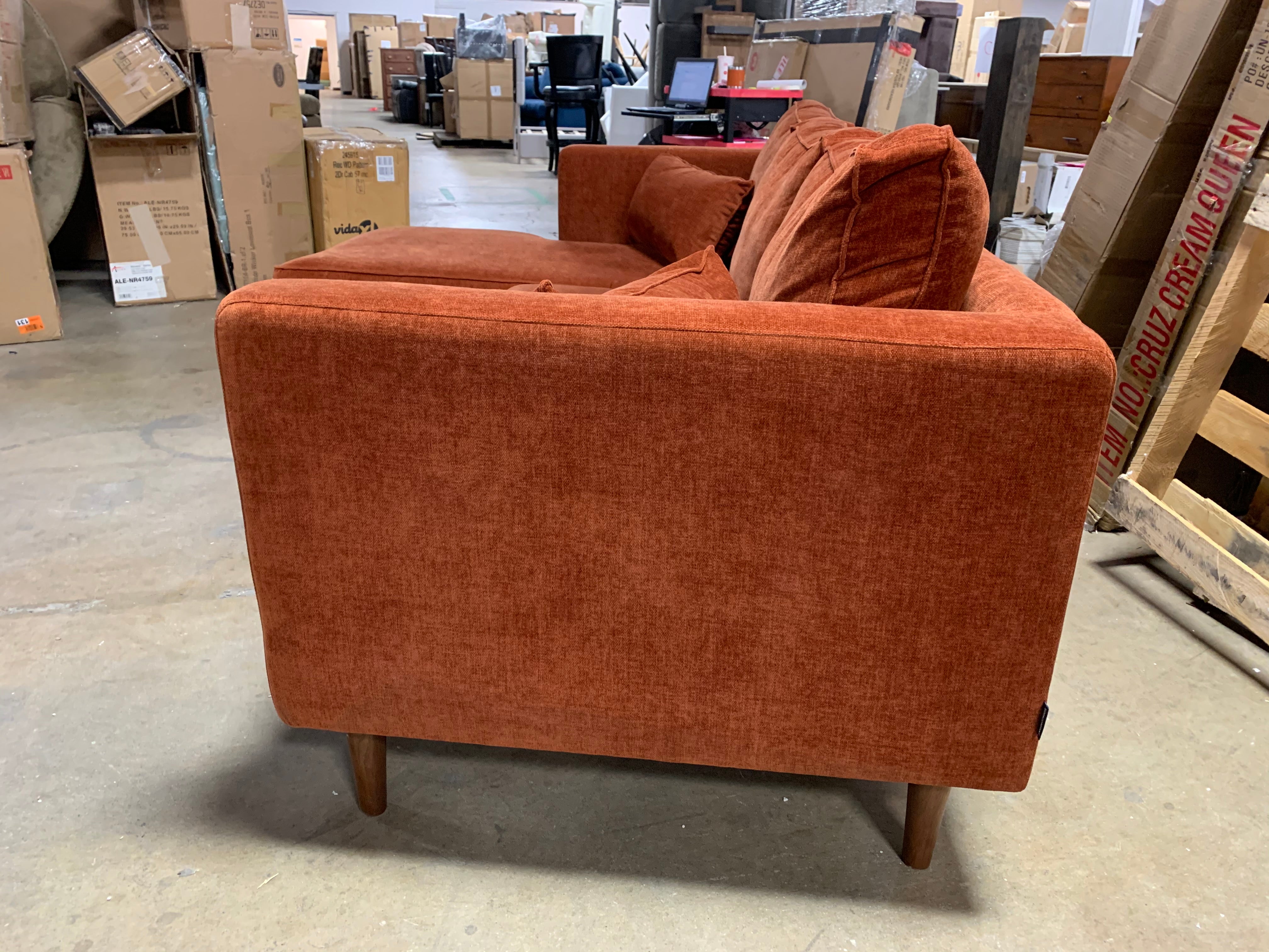 Bigler 89" Reversible Sectional, Danny Rust