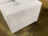 Mingle White 2 Piece Upholstered Fabric Sectional Sofa Set