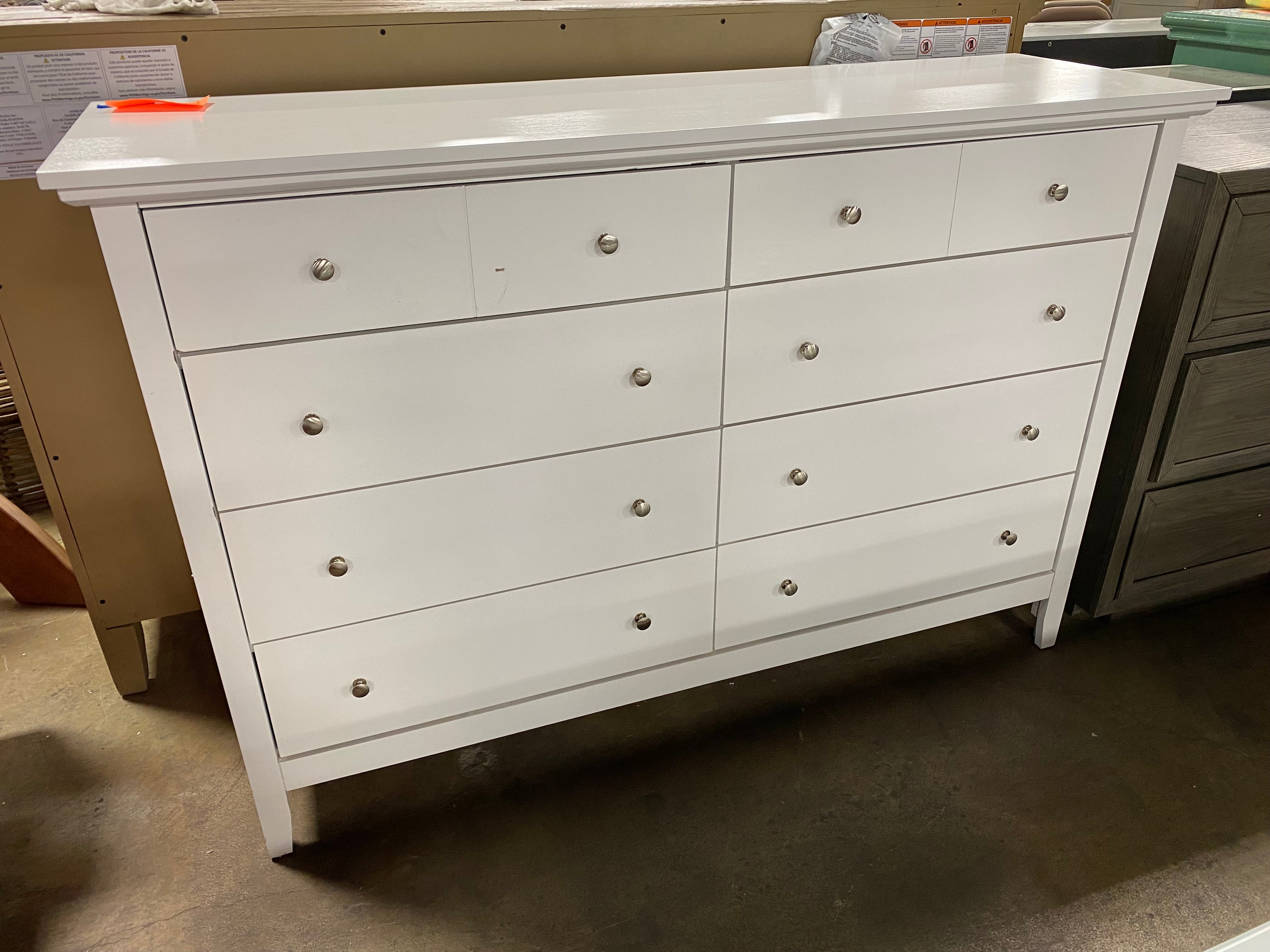 White Sonja 8 Drawer Double Dresser