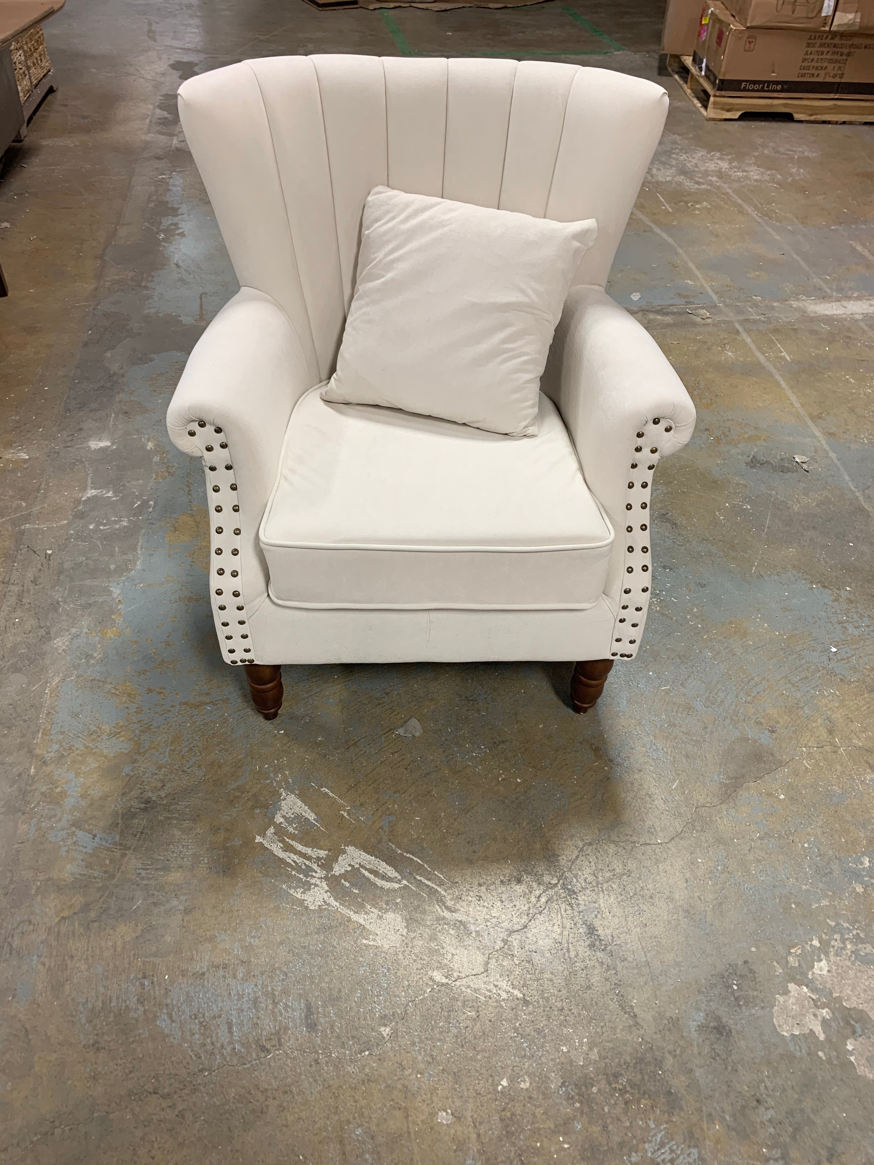 Xan Channel Wingback Chair