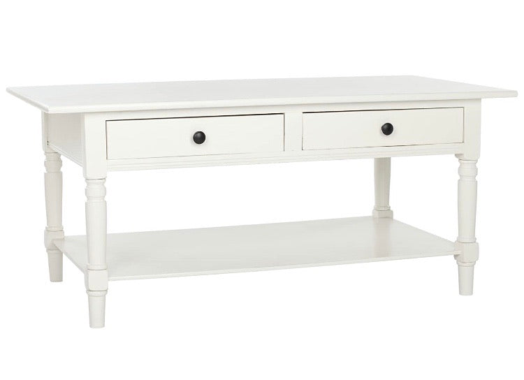 Boris Distressed Cream Storage Coffee Table CG811
