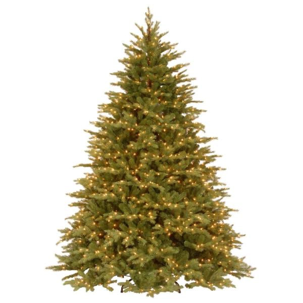 9 Ft. Feel Real Nordic Spruce Medium Hinged Artificial Christmas Tree with Clear Lights - LX5409