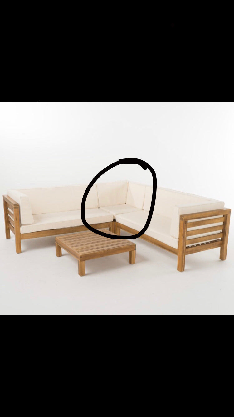 (Set of 2) Teak Corner Outdoor Chairs CG750