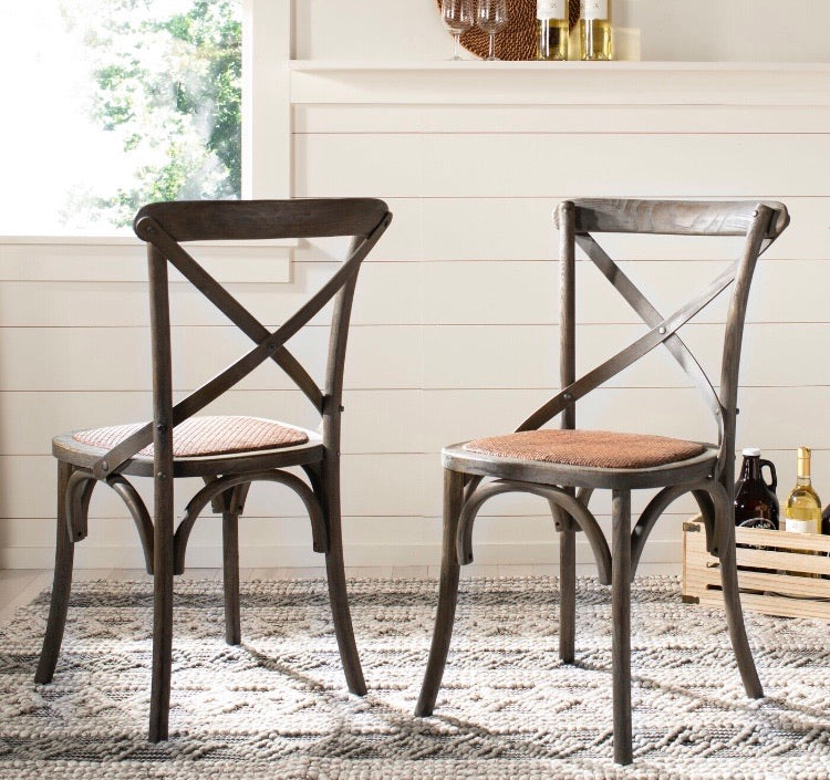 (Set of 2) Shantel Cross Back Side Chairs CG1725