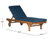 (Set of 2) Newport Outdoor Chaise Lounge with Cushion CG842