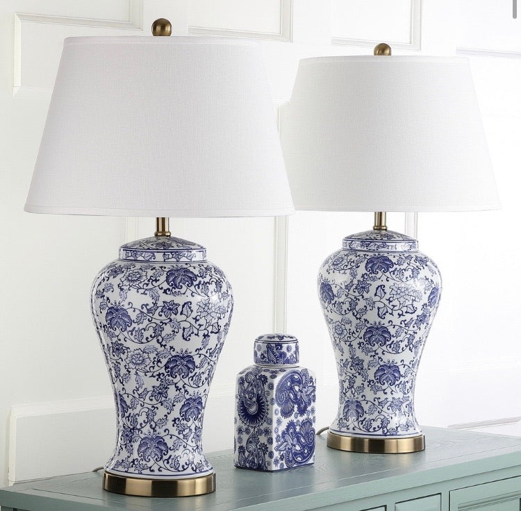 (Set of 2) 29" Spring Blossom Lamps CG849