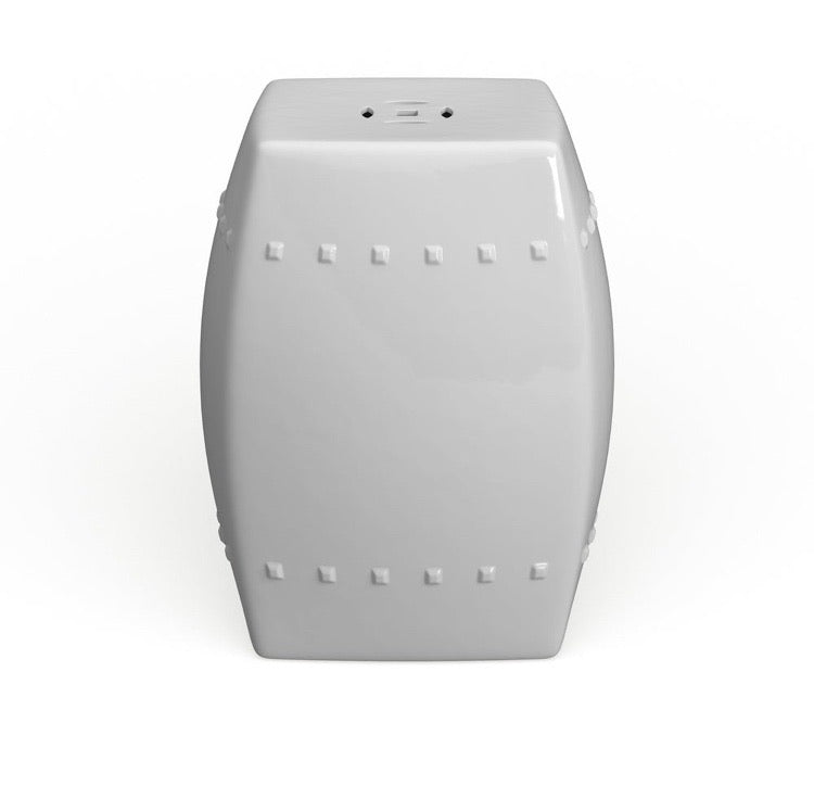 Villa Garden Stool in White CG1370