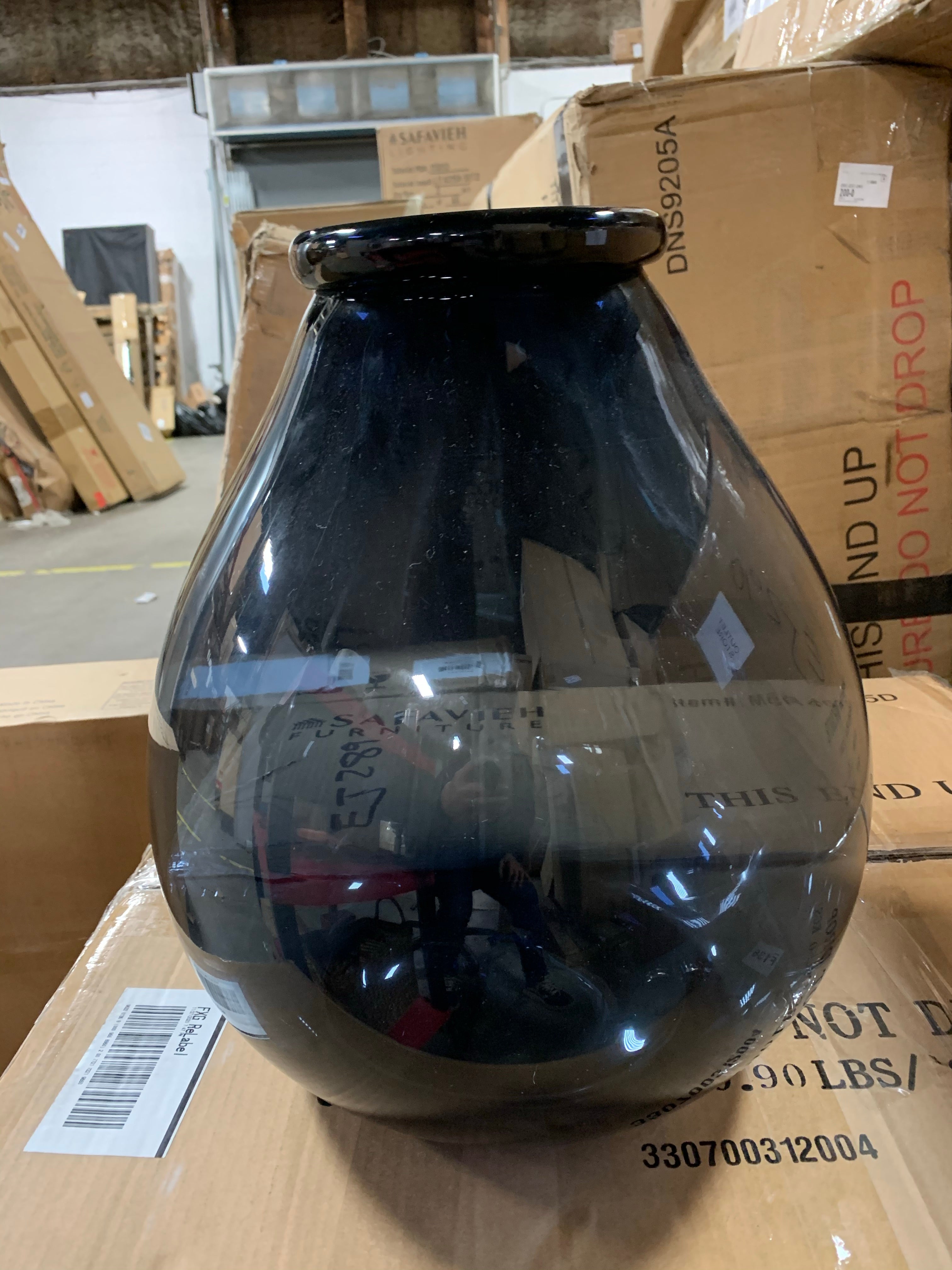 Blue Glass Vase