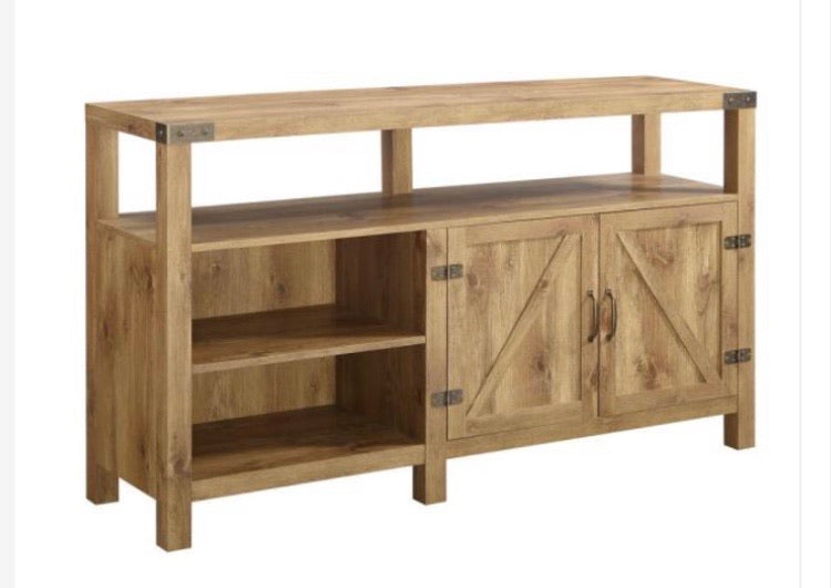 Barnwood TV Stand 65 in. with Adjustable Shelves CG1806