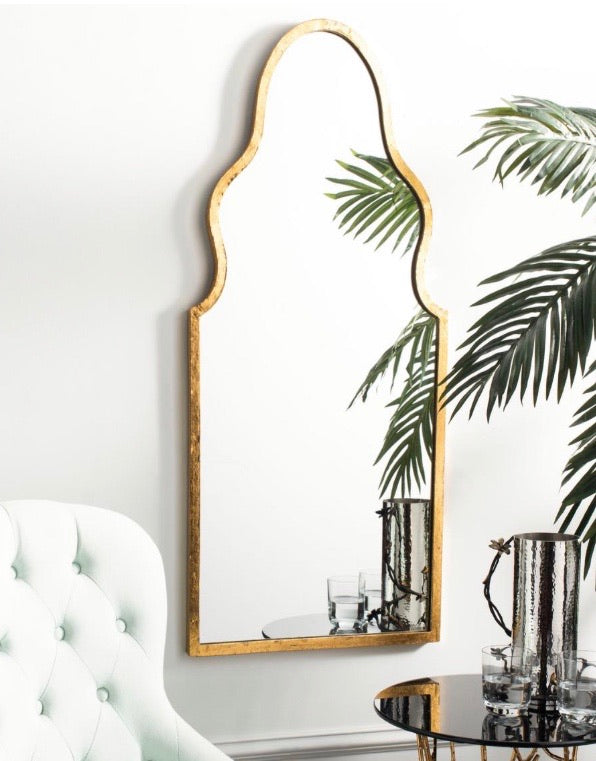 36" Parma Asymmetrical Iron Framed Mirror CG856